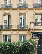 Load image into Gallery viewer, Paris Apartment with Pink Flowers - Paris Print - La Porte Bonheur
