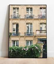 Load image into Gallery viewer, Paris Apartment with Pink Flowers - Paris Print - La Porte Bonheur