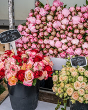 Load image into Gallery viewer, Peonies and Garden Roses at the Marché - Paris Photography - La Porte Bonheur
