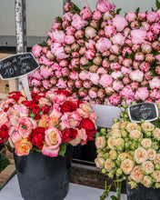 Load image into Gallery viewer, Peonies and Garden Roses at the Marché - Paris Photography - La Porte Bonheur