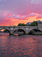 Load image into Gallery viewer, Pont Neuf Paris Sunset - Paris Photography - La Porte Bonheur