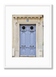 Periwinkle Blue Door - Paris Print - La Porte Bonheur