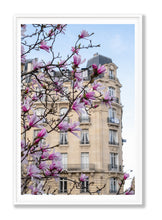 Load image into Gallery viewer, Pink Magnolias on the Avenue - Paris Print - La Porte Bonheur