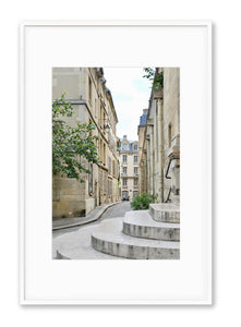 Quiet Sunday on the Left Bank - Paris Print - La Porte Bonheur
