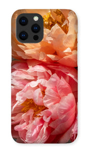 Coral Peonies Phone Case - Peony Phone Case - La Porte Bonheur