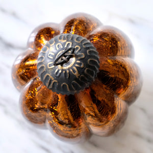 Burnt Orange Mercury Glass Ornament - La Porte Bonheur