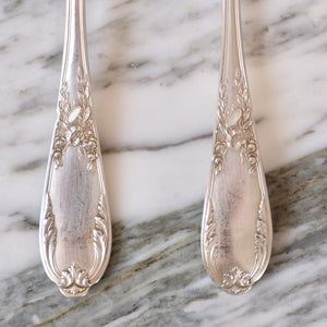 Louis XVI Musique Design Silver Plated Spoons - La Porte Bonheur