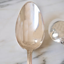 Load image into Gallery viewer, Louis XVI Musique Design Silver Plated Spoons - La Porte Bonheur
