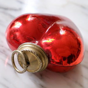 Red Heart Mercury Glass Ornament - La Porte Bonheur