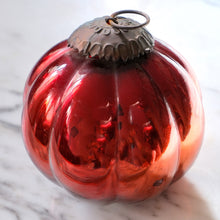 Load image into Gallery viewer, Red Orange Mercury Glass Ornament - La Porte Bonheur
