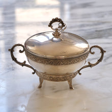 Load image into Gallery viewer, Sterling Silver Sugar Bowl with Lid and Spoon - La Porte Bonheur
