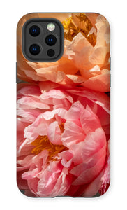 Coral Peonies Phone Case - Peony Phone Case - La Porte Bonheur