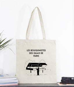 Bouquinistes de Paris Tote Bag - La Porte Bonheur
