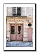 Load image into Gallery viewer, Left Bank Pink Doors - Paris Photography - La Porte Bonheur - paris pink door
