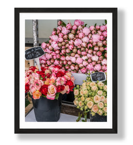 Peonies and Garden Roses at the Marché - Paris Photography - La Porte Bonheur