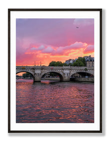 Pont Neuf Paris Sunset - Paris Photography - La Porte Bonheur