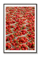 Load image into Gallery viewer, Strawberries at the Marché - French Market Print - La Porte Bonheur
