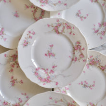 Load image into Gallery viewer, Haviland Pink Floral Starter or Dessert Plates - La Porte Bonheur
