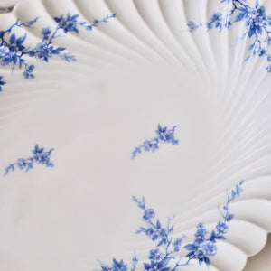 Haviland Blue and White Floral Platter - La Porte Bonheur