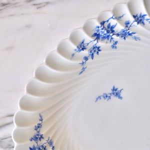 Haviland Blue and White Floral Platter - La Porte Bonheur