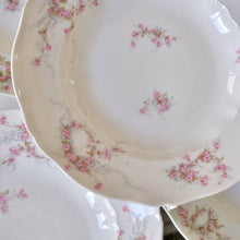 Load image into Gallery viewer, Haviland Pink Floral Shallow Bowls - La Porte Bonheur
