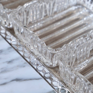 Silver Plated Tray with Glass Dishes - La Porte Bonheur