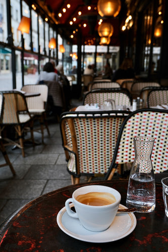 Un Café at Le Central - Paris Print - La Porte Bonheur