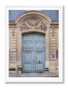 Left Bank Blue Door - Paris Photography - La Porte Bonheur