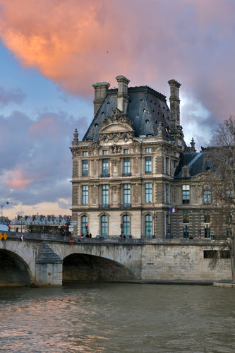 Louvre Sunset - Paris Print - La Porte Bonheur