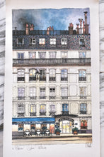 Load image into Gallery viewer, Watercolor Hotel du Quai Voltaire La Porte Bonheur
