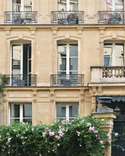 Load image into Gallery viewer, Paris Apartment with Pink Flowers - Paris Print - La Porte Bonheur
