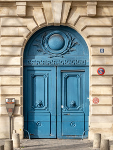 Place Saint-Sulpice Blue Door - Paris Photography - La Porte Bonheur