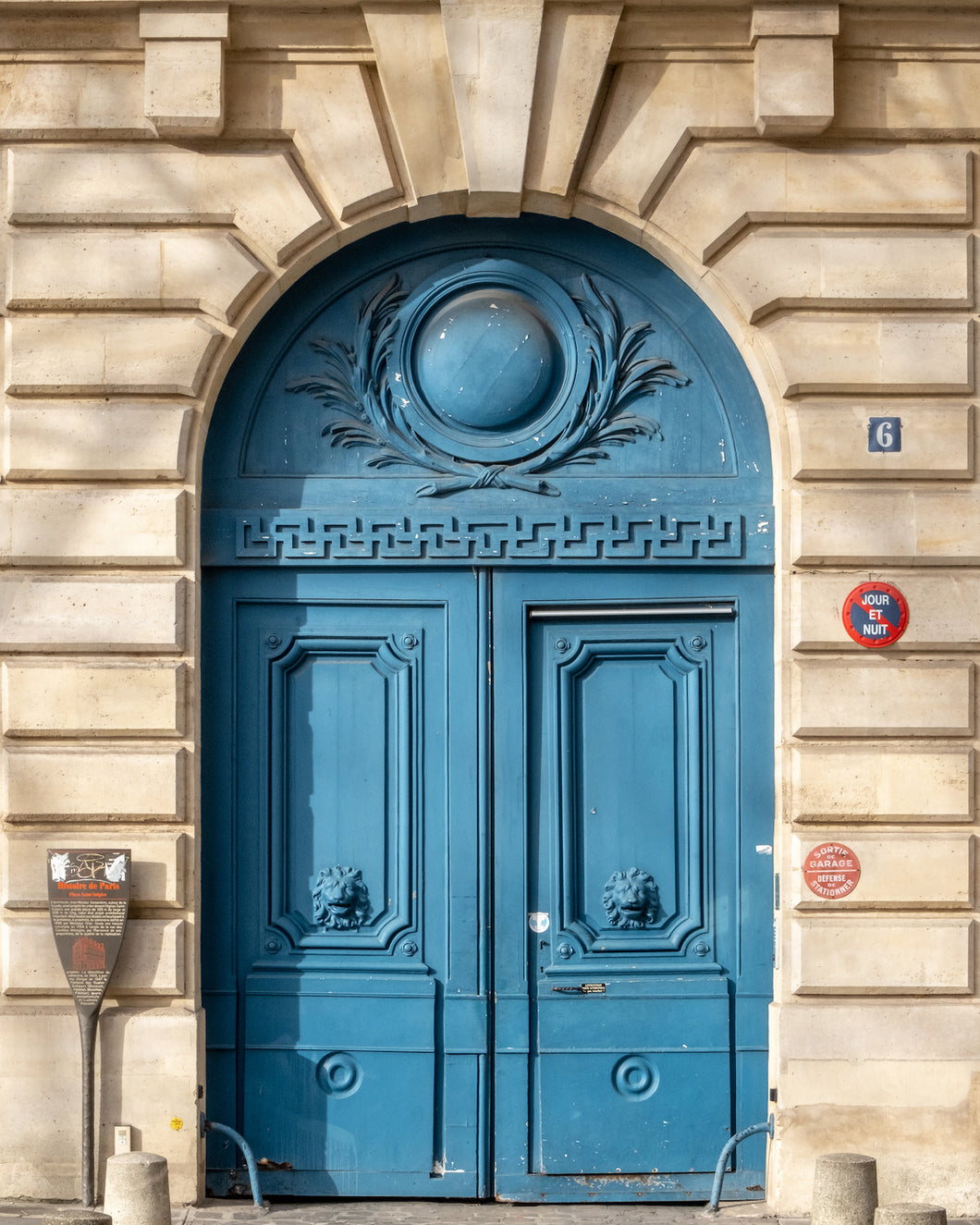 Place Saint-Sulpice Blue Door - Paris Photography - La Porte Bonheur