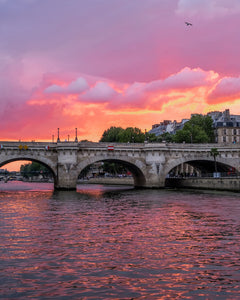 Pont Neuf Paris Sunset - Paris Photography - La Porte Bonheur